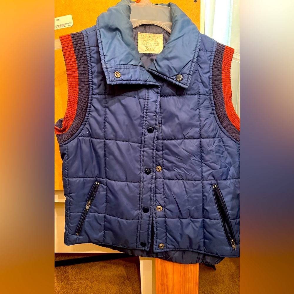 Sears puffy vest ski type from the 70s